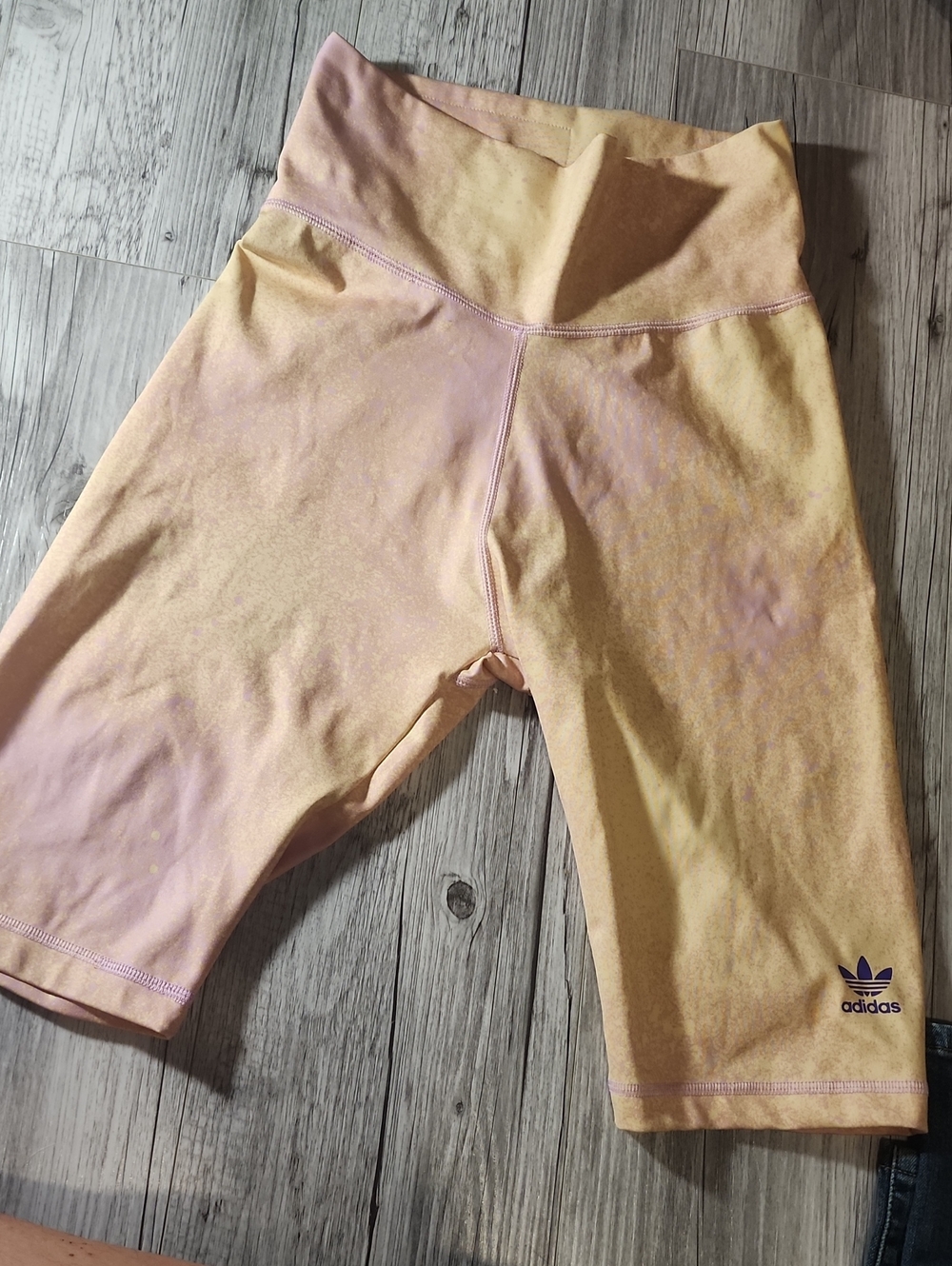 adidas Peach and Light Pink Bike Shorts
